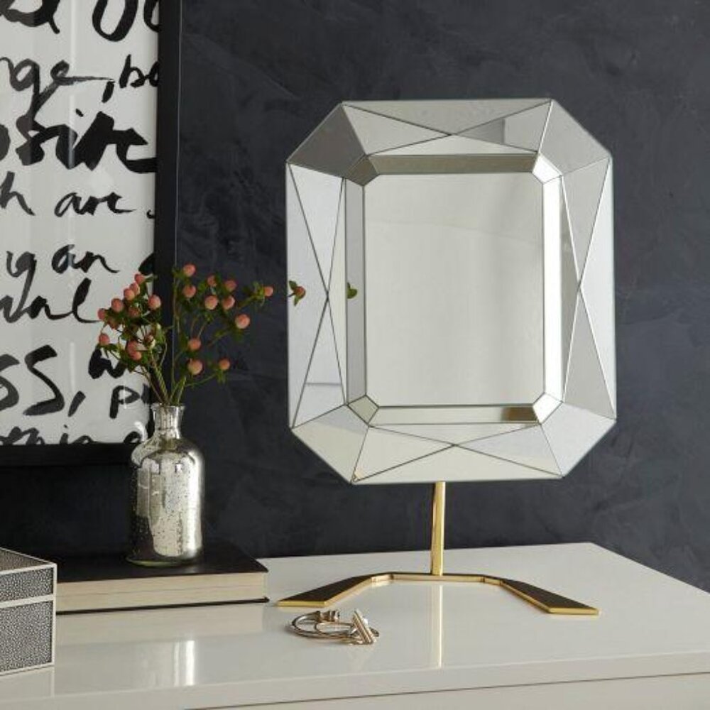 Eduardo Garza x West ELM Gem Shape Vanity Mirror - One of a Kind